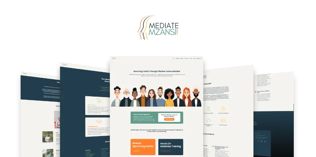 Mediate Mzansi website showcase