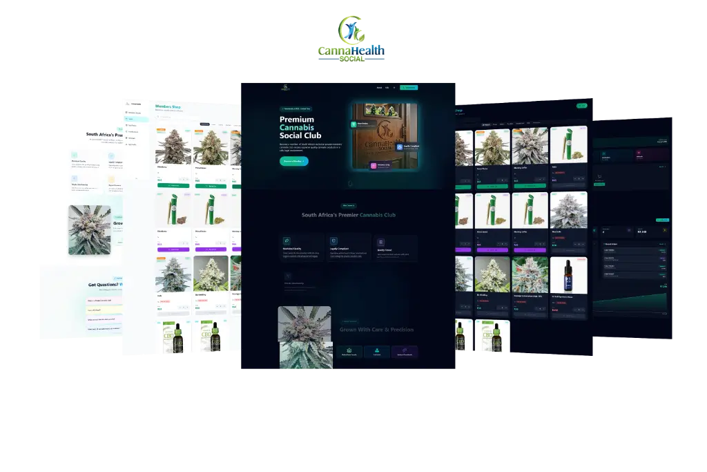CannaHealth Social website showcase