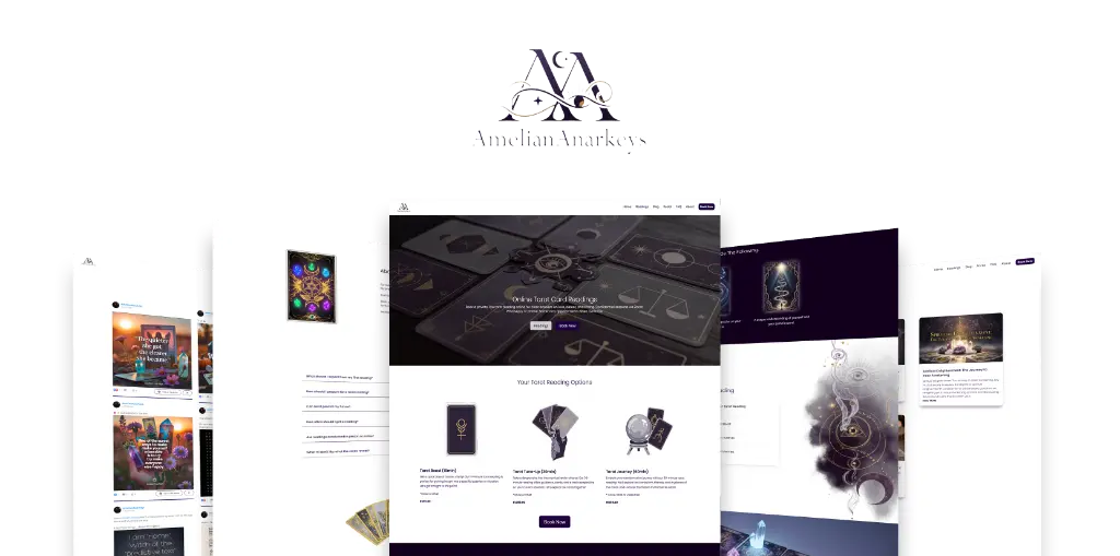 Amelian Anarkeys website showcase